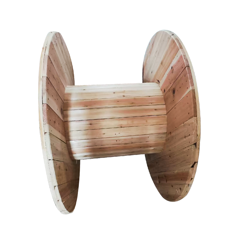 Imported Cryptomeria Fortunei Solid Wood Large Cable Reel