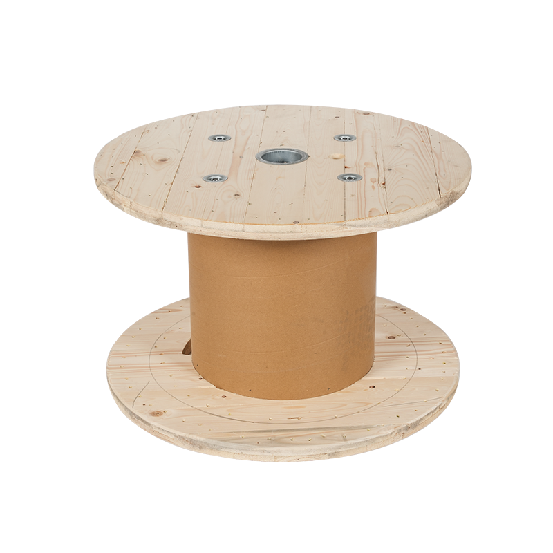Imported Spruce Solid Wood Large Fumigated Cable Reel